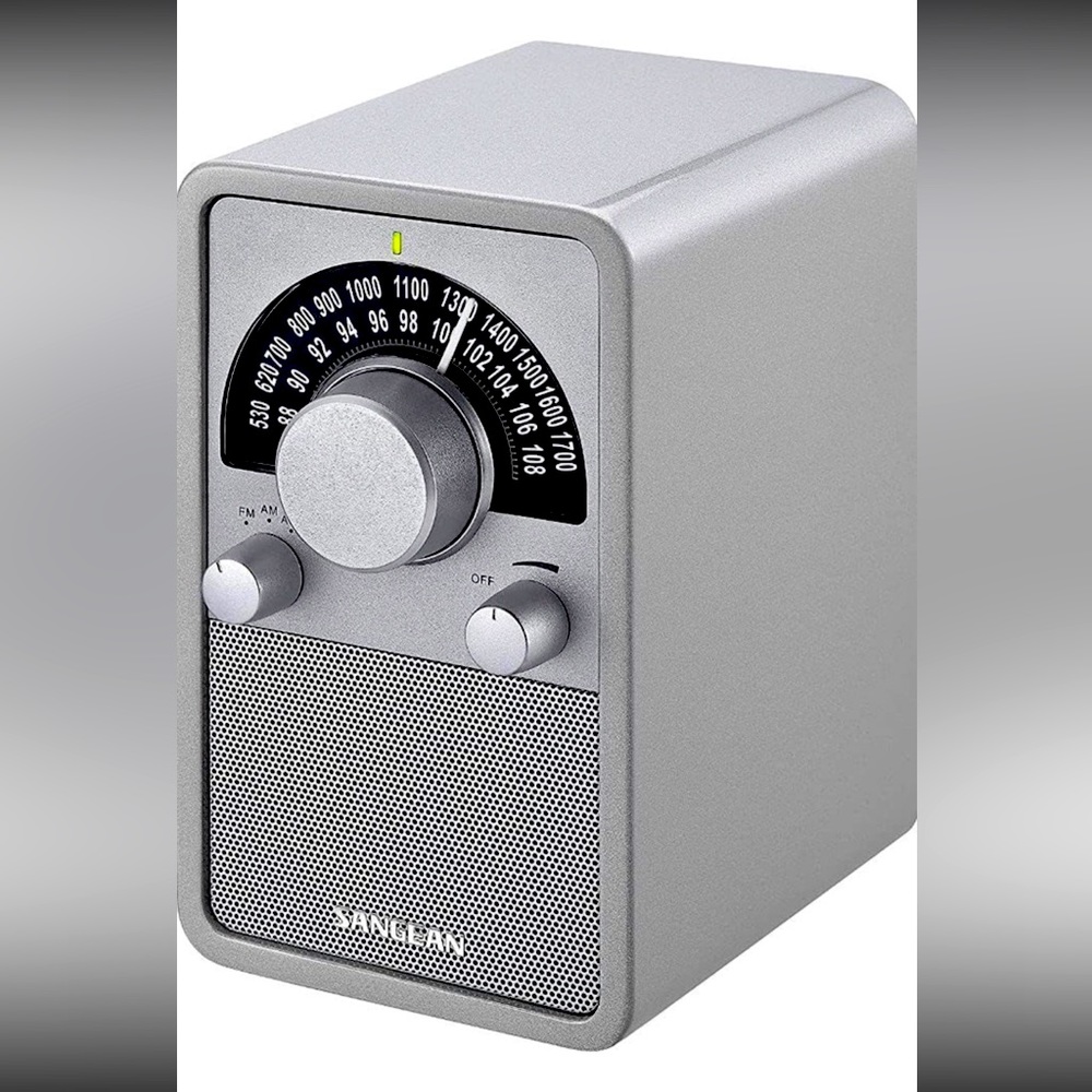 Sangean WR-15SR AM/FM Table Top Wooden Radio (Silver) New